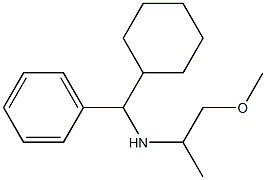 [cyclohexyl(phenyl)methyl](1-methoxypropan-2-yl)amine Struktur