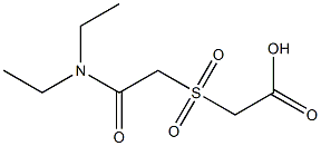 {[2-(diethylamino)-2-oxoethyl]sulfonyl}acetic acid Structure