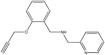 {[2-(prop-2-yn-1-yloxy)phenyl]methyl}(pyridin-2-ylmethyl)amine|