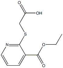 {[3-(ethoxycarbonyl)pyridin-2-yl]thio}acetic acid,,结构式