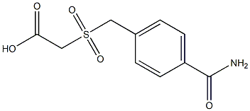 {[4-(aminocarbonyl)benzyl]sulfonyl}acetic acid Structure