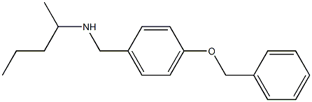 {[4-(benzyloxy)phenyl]methyl}(pentan-2-yl)amine 结构式