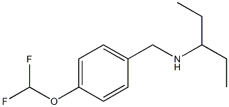 {[4-(difluoromethoxy)phenyl]methyl}(pentan-3-yl)amine|