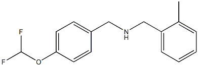 {[4-(difluoromethoxy)phenyl]methyl}[(2-methylphenyl)methyl]amine