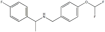 {[4-(difluoromethoxy)phenyl]methyl}[1-(4-fluorophenyl)ethyl]amine 化学構造式