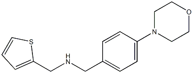 {[4-(morpholin-4-yl)phenyl]methyl}(thiophen-2-ylmethyl)amine