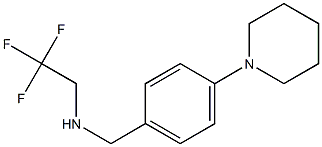 {[4-(piperidin-1-yl)phenyl]methyl}(2,2,2-trifluoroethyl)amine 化学構造式