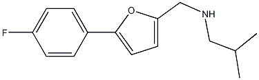 {[5-(4-fluorophenyl)furan-2-yl]methyl}(2-methylpropyl)amine Structure