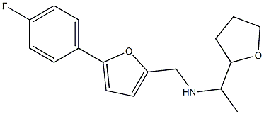 {[5-(4-fluorophenyl)furan-2-yl]methyl}[1-(oxolan-2-yl)ethyl]amine Structure