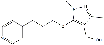 {1,3-dimethyl-5-[3-(pyridin-4-yl)propoxy]-1H-pyrazol-4-yl}methanol