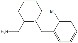 {1-[(2-bromophenyl)methyl]piperidin-2-yl}methanamine Structure