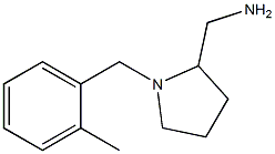 {1-[(2-methylphenyl)methyl]pyrrolidin-2-yl}methanamine Struktur