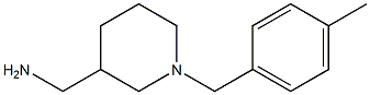 {1-[(4-methylphenyl)methyl]piperidin-3-yl}methanamine,,结构式