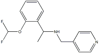  {1-[2-(difluoromethoxy)phenyl]ethyl}(pyridin-4-ylmethyl)amine