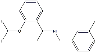 {1-[2-(difluoromethoxy)phenyl]ethyl}[(3-methylphenyl)methyl]amine