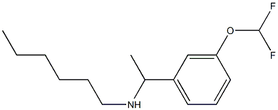 {1-[3-(difluoromethoxy)phenyl]ethyl}(hexyl)amine