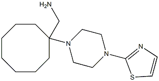 {1-[4-(1,3-thiazol-2-yl)piperazin-1-yl]cyclooctyl}methanamine Structure