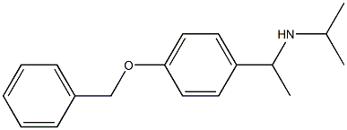 {1-[4-(benzyloxy)phenyl]ethyl}(propan-2-yl)amine 结构式