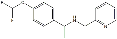  {1-[4-(difluoromethoxy)phenyl]ethyl}[1-(pyridin-2-yl)ethyl]amine