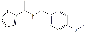 {1-[4-(methylsulfanyl)phenyl]ethyl}[1-(thiophen-2-yl)ethyl]amine