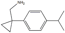 {1-[4-(propan-2-yl)phenyl]cyclopropyl}methanamine Struktur