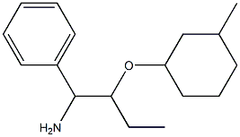 {1-amino-2-[(3-methylcyclohexyl)oxy]butyl}benzene Structure