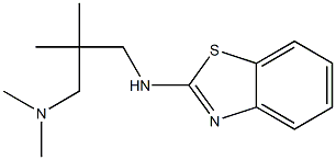 {2-[(1,3-benzothiazol-2-ylamino)methyl]-2-methylpropyl}dimethylamine,,结构式