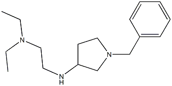 {2-[(1-benzylpyrrolidin-3-yl)amino]ethyl}diethylamine 结构式