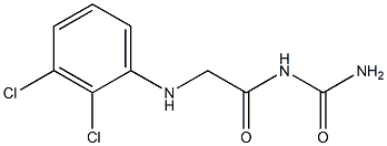 {2-[(2,3-dichlorophenyl)amino]acetyl}urea 化学構造式