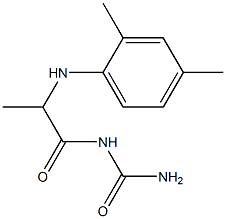 {2-[(2,4-dimethylphenyl)amino]propanoyl}urea Structure