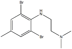 {2-[(2,6-dibromo-4-methylphenyl)amino]ethyl}dimethylamine,,结构式