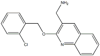 {2-[(2-chlorophenyl)methoxy]quinolin-3-yl}methanamine Structure