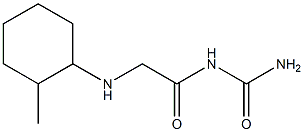 {2-[(2-methylcyclohexyl)amino]acetyl}urea Struktur