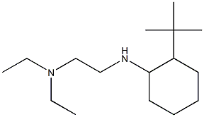 {2-[(2-tert-butylcyclohexyl)amino]ethyl}diethylamine 化学構造式