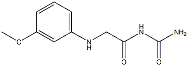{2-[(3-methoxyphenyl)amino]acetyl}urea Struktur