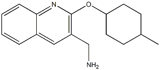 {2-[(4-methylcyclohexyl)oxy]quinolin-3-yl}methanamine Struktur