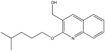 {2-[(4-methylpentyl)oxy]quinolin-3-yl}methanol 结构式