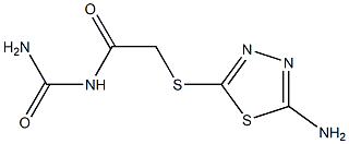 {2-[(5-amino-1,3,4-thiadiazol-2-yl)sulfanyl]acetyl}urea|