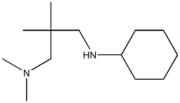 {2-[(cyclohexylamino)methyl]-2-methylpropyl}dimethylamine,,结构式