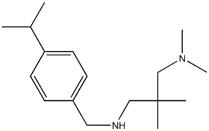 {2-[(dimethylamino)methyl]-2-methylpropyl}({[4-(propan-2-yl)phenyl]methyl})amine 结构式