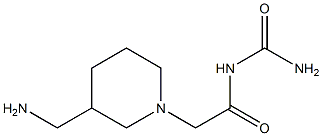 {2-[3-(aminomethyl)piperidin-1-yl]acetyl}urea Structure