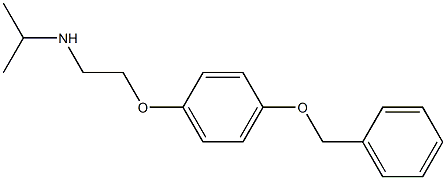 {2-[4-(benzyloxy)phenoxy]ethyl}(propan-2-yl)amine Struktur