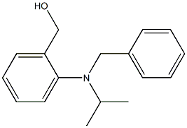 {2-[benzyl(propan-2-yl)amino]phenyl}methanol,,结构式