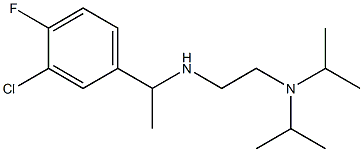 {2-[bis(propan-2-yl)amino]ethyl}[1-(3-chloro-4-fluorophenyl)ethyl]amine Struktur