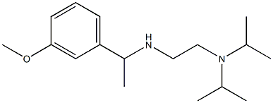 {2-[bis(propan-2-yl)amino]ethyl}[1-(3-methoxyphenyl)ethyl]amine,,结构式