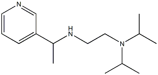 {2-[bis(propan-2-yl)amino]ethyl}[1-(pyridin-3-yl)ethyl]amine,,结构式