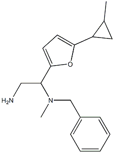 {2-amino-1-[5-(2-methylcyclopropyl)furan-2-yl]ethyl}(benzyl)methylamine