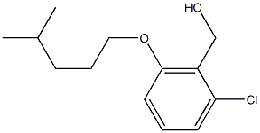 {2-chloro-6-[(4-methylpentyl)oxy]phenyl}methanol,,结构式