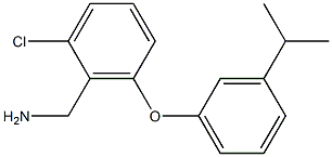 {2-chloro-6-[3-(propan-2-yl)phenoxy]phenyl}methanamine