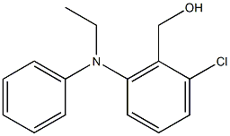 {2-chloro-6-[ethyl(phenyl)amino]phenyl}methanol,,结构式